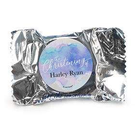 Personalized Watercolor Christening York Peppermint Patties