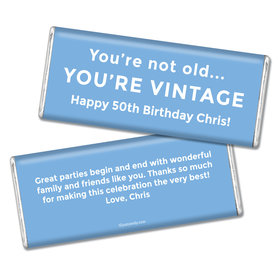 Birthday Personalized Chocolate Bar You're Vintage