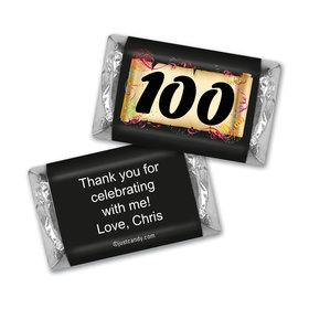 100th Birthday Personalized Hershey's Miniatures Confetti Age