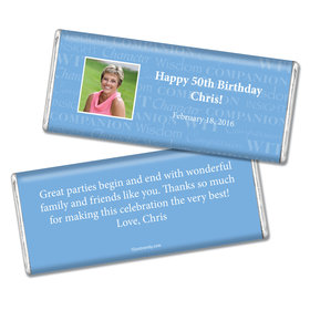 Birthday Personalized Chocolate Bar Photo Wisdom