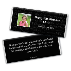 Birthday Personalized Chocolate Bar Wrappers Photo Wisdom