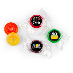Birthday Stickers Surprise Personalized LifeSavers 5 Flavor Hard Candy