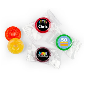 Birthday Stickers Surprise Personalized LifeSavers 5 Flavor Hard Candy
