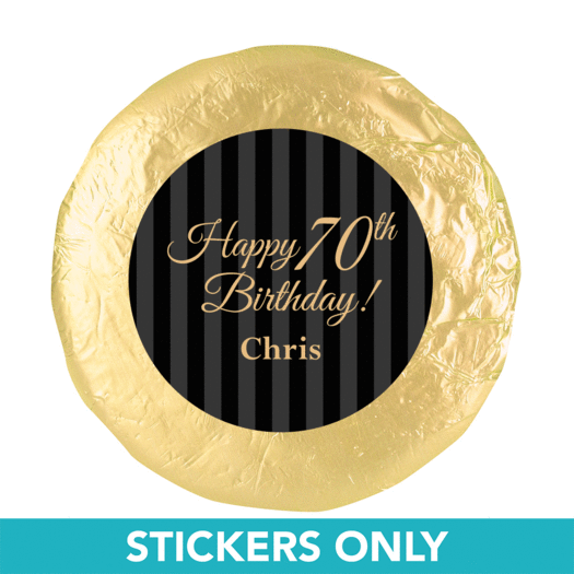 Personalized 70th Birthday 1.25" Stickers (48 Stickers)