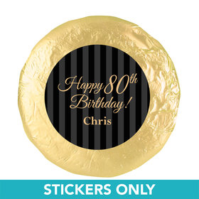 Personalized 80th Birthday 1.25" Stickers (48 Stickers)