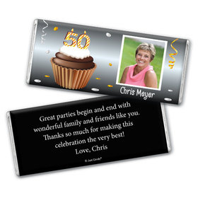 Personalized Milestones 50th Birthday Chocolate Bar & Wrapper