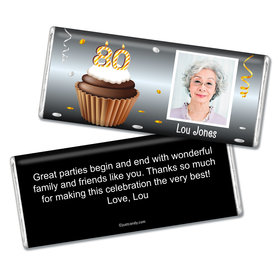 Personalized 80th Birthday Milestones Hershey's Chocolate Bar & Wrapper 80th Birthday