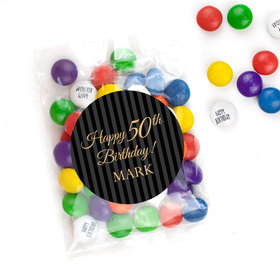 Personalized Birthday Candy Bags with Just Candy Milk Chocolate Minis