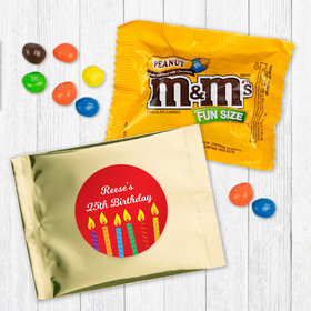 Personalized Birthday Candles Peanut M&Ms