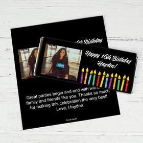 Personalized Birthday Candles With Photo Chocolate Bar Wrappers