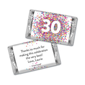 Personalized Confetti Burst Birthday Hershey's Miniatures
