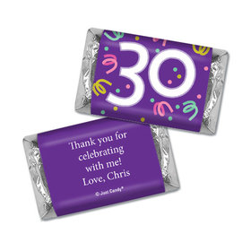 Personalized Thirty Confetti Birthday Hershey's Miniatures