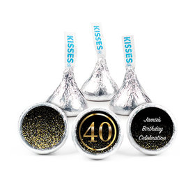 Personalized Elegant 40th Birthday Bash Hershey's Kisses
