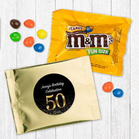 Personalized 50th Birthday Celebration Peanut M&Ms