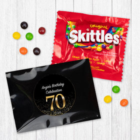 Personalized 70th Birthday Celebration Skittles