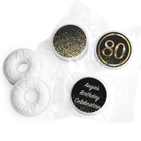 Personalized Elegant Birthday Bash 80 Life Savers Mints
