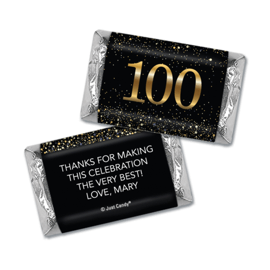 Personalized Birthday Hershey's Miniatures Elegant Birthday Bash 100