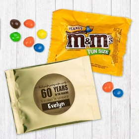 Personalized 60th Birthday In the Making Peanut M&Ms