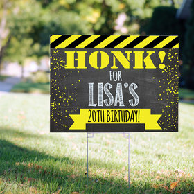 Birthday Yard Sign Personalized - Honk