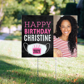 Personalized Birthday Yard Sign with Photo