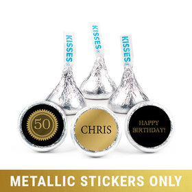 Personalized Metallic Birthday Seal 3/4" Stickers (108 Stickers)