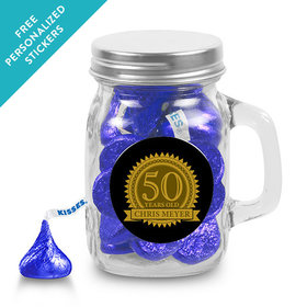 Birthday Personalized Mini Mason Mug Age Seal (12 Pack)