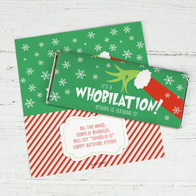 Personalized Christmas Grinch Birthday Standard Wrappers Only
