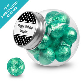 Birthday Personalized Mini Side Jar Polka Dot (24 Pack)