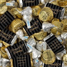 Milestone 90th Birthday Hershey's Miniatures, Kisses and Reese's Peanut Butter Cups