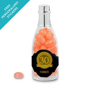 Milestones Personalized Champagne Bottle 30th Birthday Favors (25 Pack)