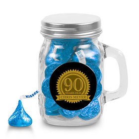 Milestones Personalized Mini Mason Mug 90th Birthday Favors (12 Pack)