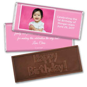 Personalized Birthday Embossed Happy birthday Chocolate Bar Photo & Message