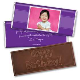 Personalized Birthday Embossed Happy birthday Chocolate Bar Photo