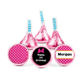Personalized First Birthday Minnie Hershey's Kisses