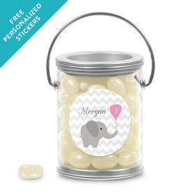 Birthday Personalized Paint Can Chevron Dots Elephant (25 Pack)