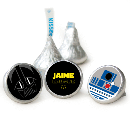 Galactic Empire Birthday Stickers Assembled Kisses