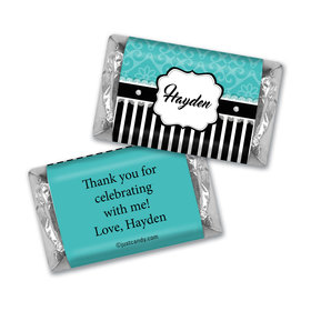 Birthday Personalized Hershey's Miniatures Glamour Stripes & Lace