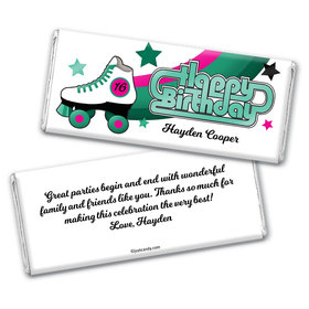 Birthday Personalized Chocolate Bar Wrappers Skate Party