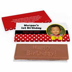 Deluxe Personalized Birthday Mickey Chocolate Bar in Gift Box