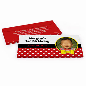 Deluxe Personalized Birthday Mickey Hershey's Chocolate Bar in Gift Box