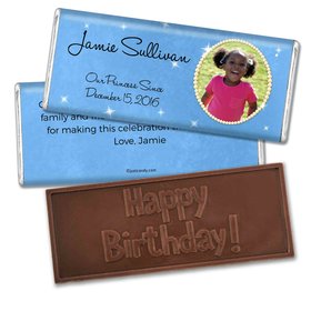 Birthday Personalized Embossed Chocolate Bar Twinkle Princess Photo