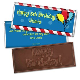 Birthday Personalized Embossed Chocolate Bar Seuss's Carnival