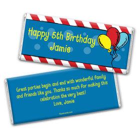 Birthday Personalized Chocolate Bar Wrappers Seuss's Carnival