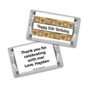Birthday Personalized Hershey's Miniatures Tiled Hearts