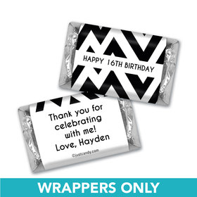 Birthday Personalized Hershey's Miniatures Wrappers Chevron