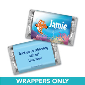 Birthday Personalized Hershey's Miniatures Wrappers Finding a Clownfish for Dory