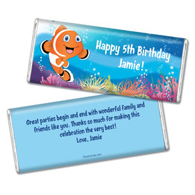 Birthday Personalized Chocolate Bar Finding a Clownfish for Dory