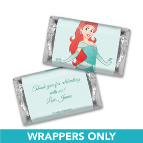 Birthday Personalized Hershey's Miniatures Wrappers Mermaid Princess
