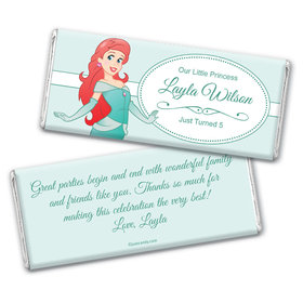 Birthday Personalized Chocolate Bar Wrappers Mermaid Princess