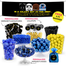Personalized Kids Birthday Galactic Empire Themed Deluxe Candy Buffet